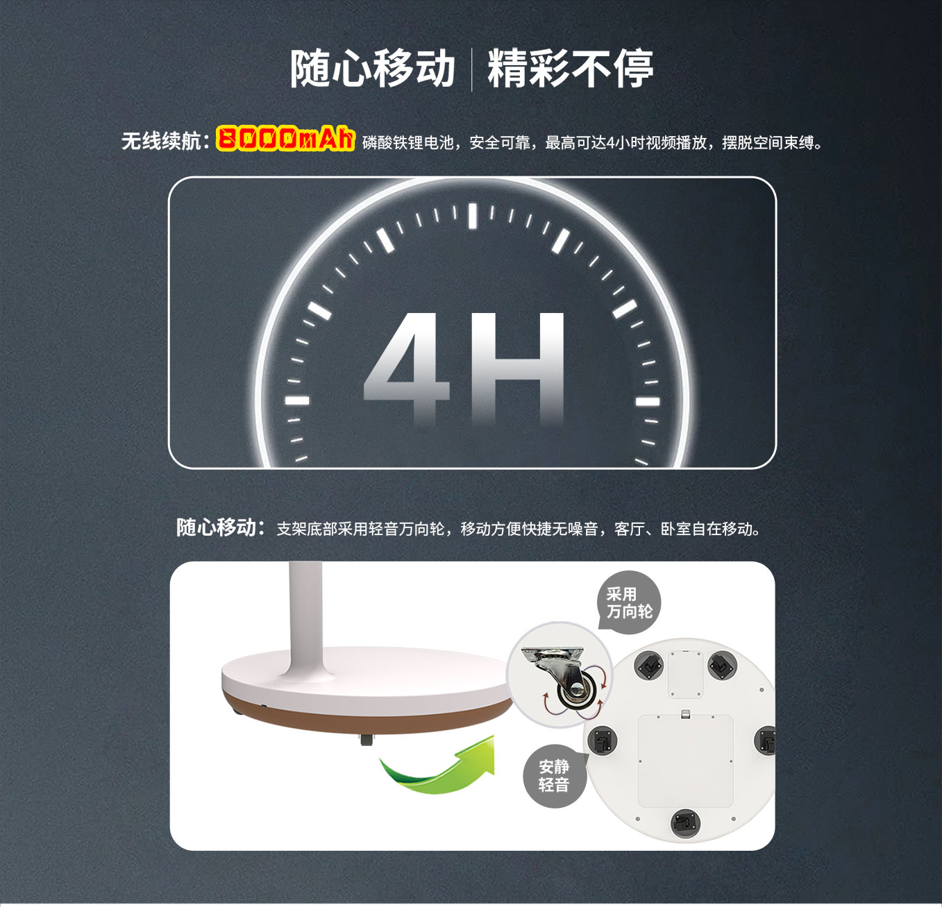 亚星会员登录科技25寸智由屏闺蜜机内置大容量电池，全屋移动