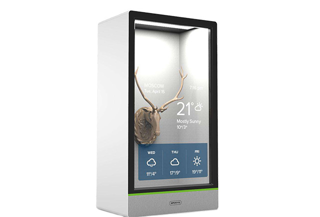 透明广告机可远程管控开关机，实时更新播放内容