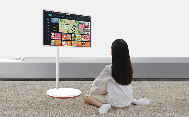 亚星会员登录科技25寸闺蜜机自带移动支架，可全屋移动